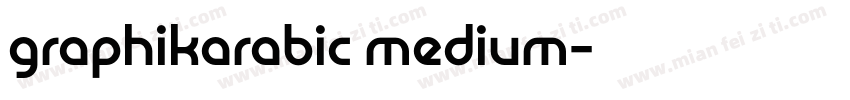 graphikarabic medium字体转换